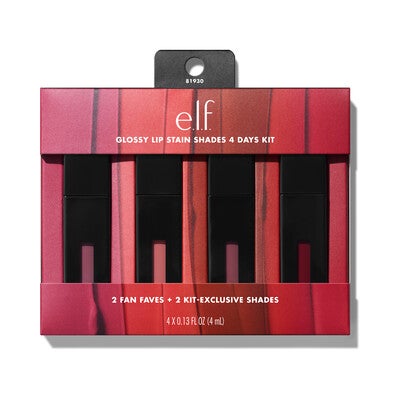 e.l.f. Glossy Lip Stain 4 Days Lip Kit